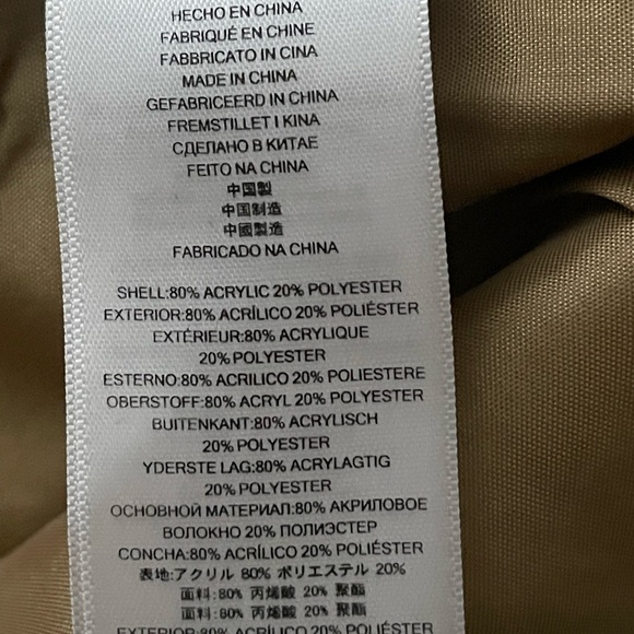 Michael Kors Gold Cropped Blazer with Textured Fabric size 8 pre owned - Picture 7 of 10